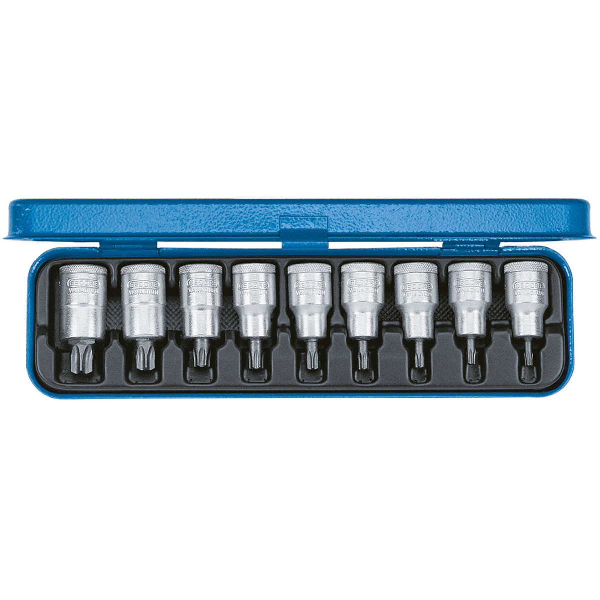Gedore 6158970 TX Screwdriver Bit Socket Set 1/2" Drive ITX 19 PM