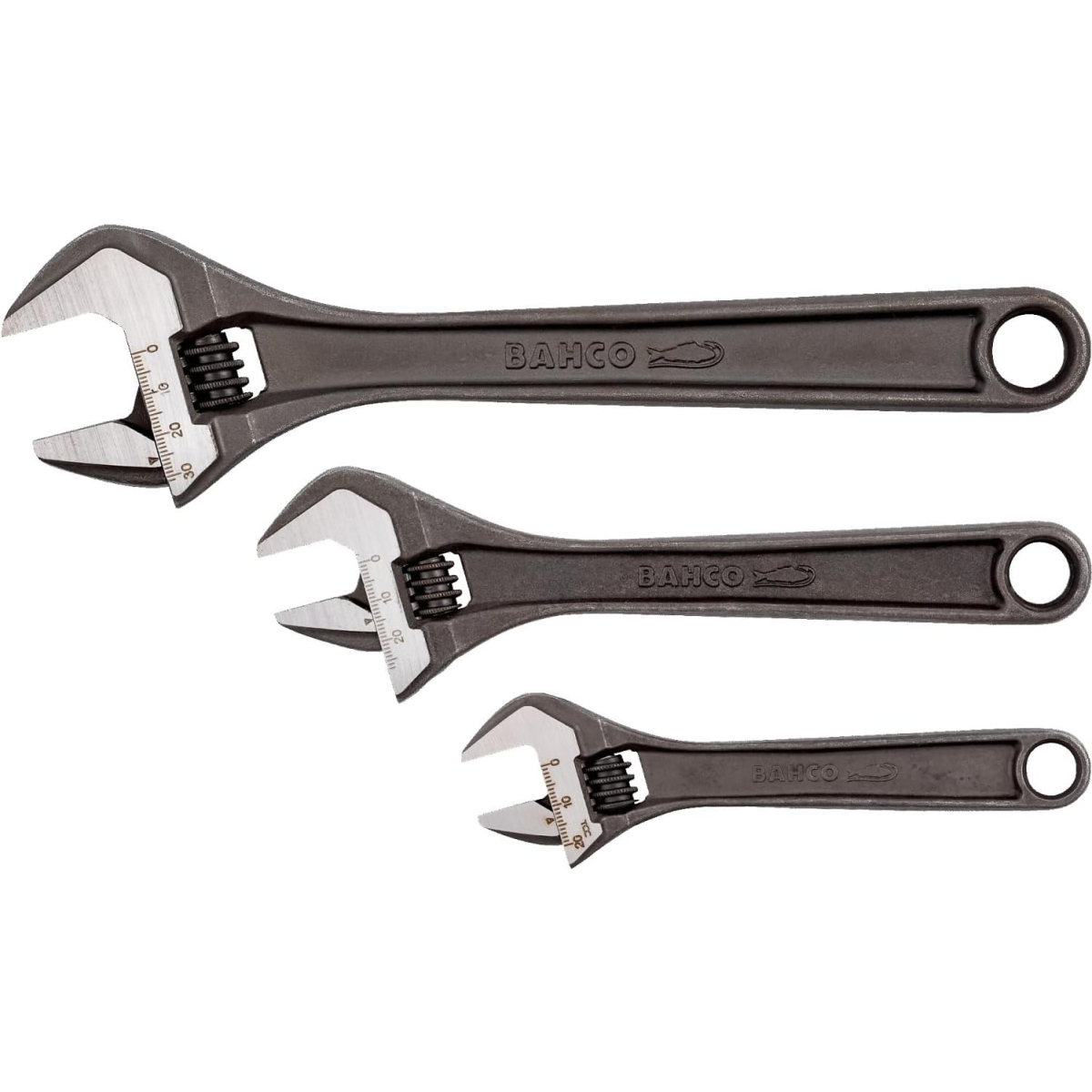 Bahco ADJUST3 3-Piece Adjustable Wrench Set 6", 8" & 10" (8070/71/72)