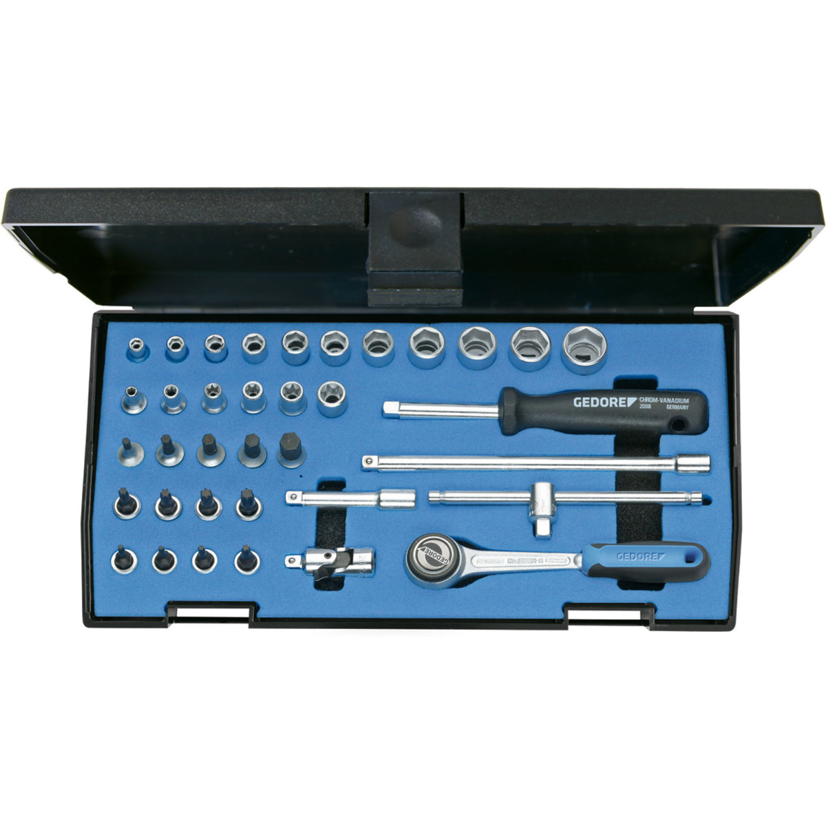 Gedore 6196710 Socket Set 1/4" Drive 36 Piece 20 ITU-3