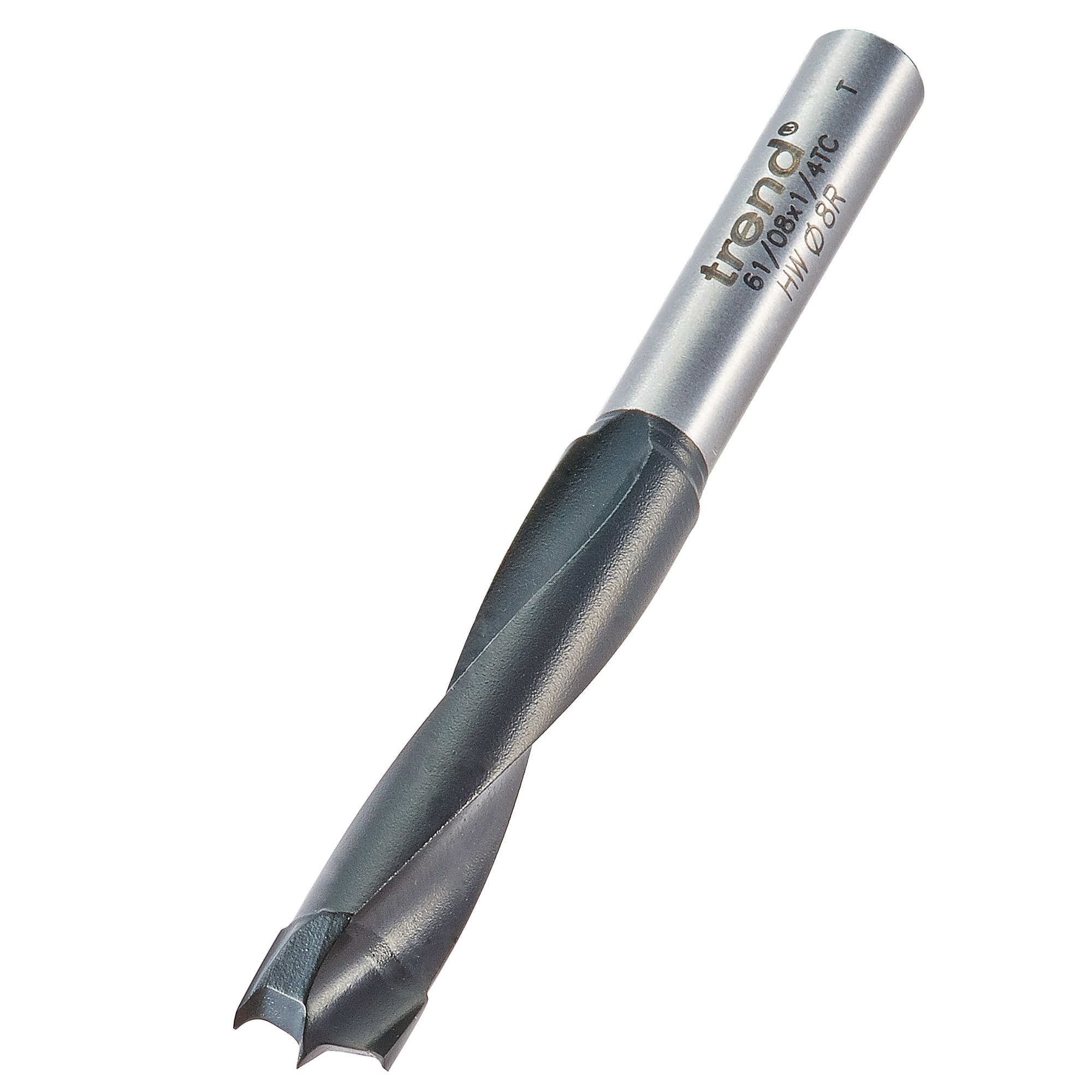 Trend 61/08X1/4TC Dowel drill 8mm diameter