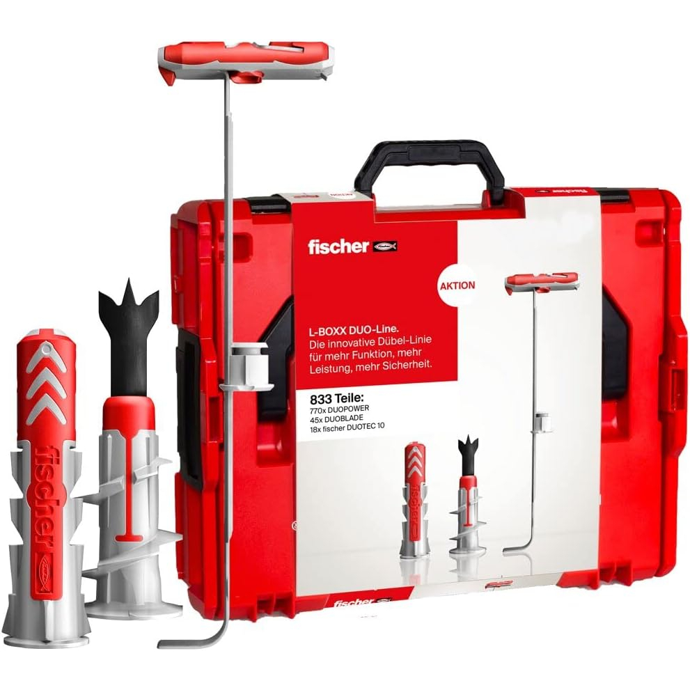 Fischer 560491 DuoLine L-BOXX 102 with 833 Parts