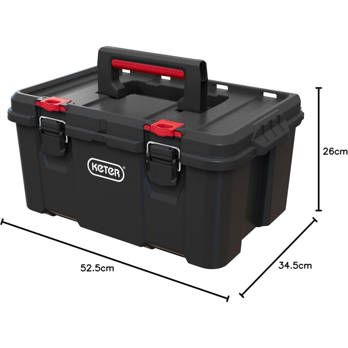 Keter KETSNRTB 251492 Stack N Roll Tool Box