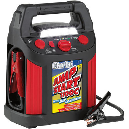 Clarke JS1100C Jumpstart 1100C with Compressor - Portable 12V