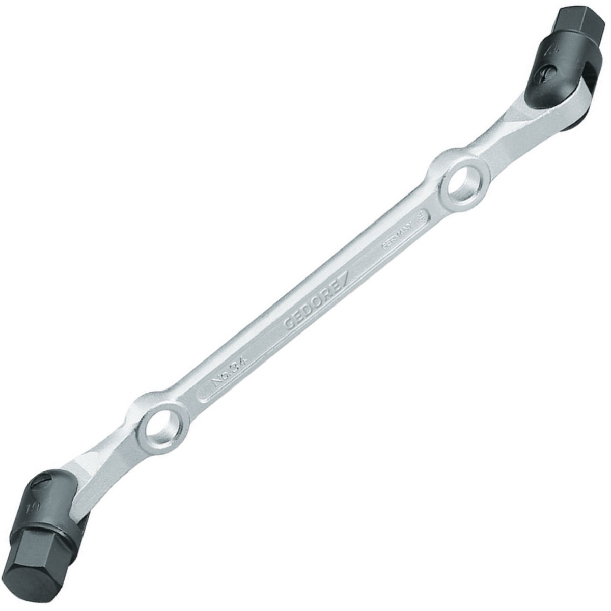 Gedore 6302680 12x14mm Swivel Head Wrench Double Ended IN 34 12x14