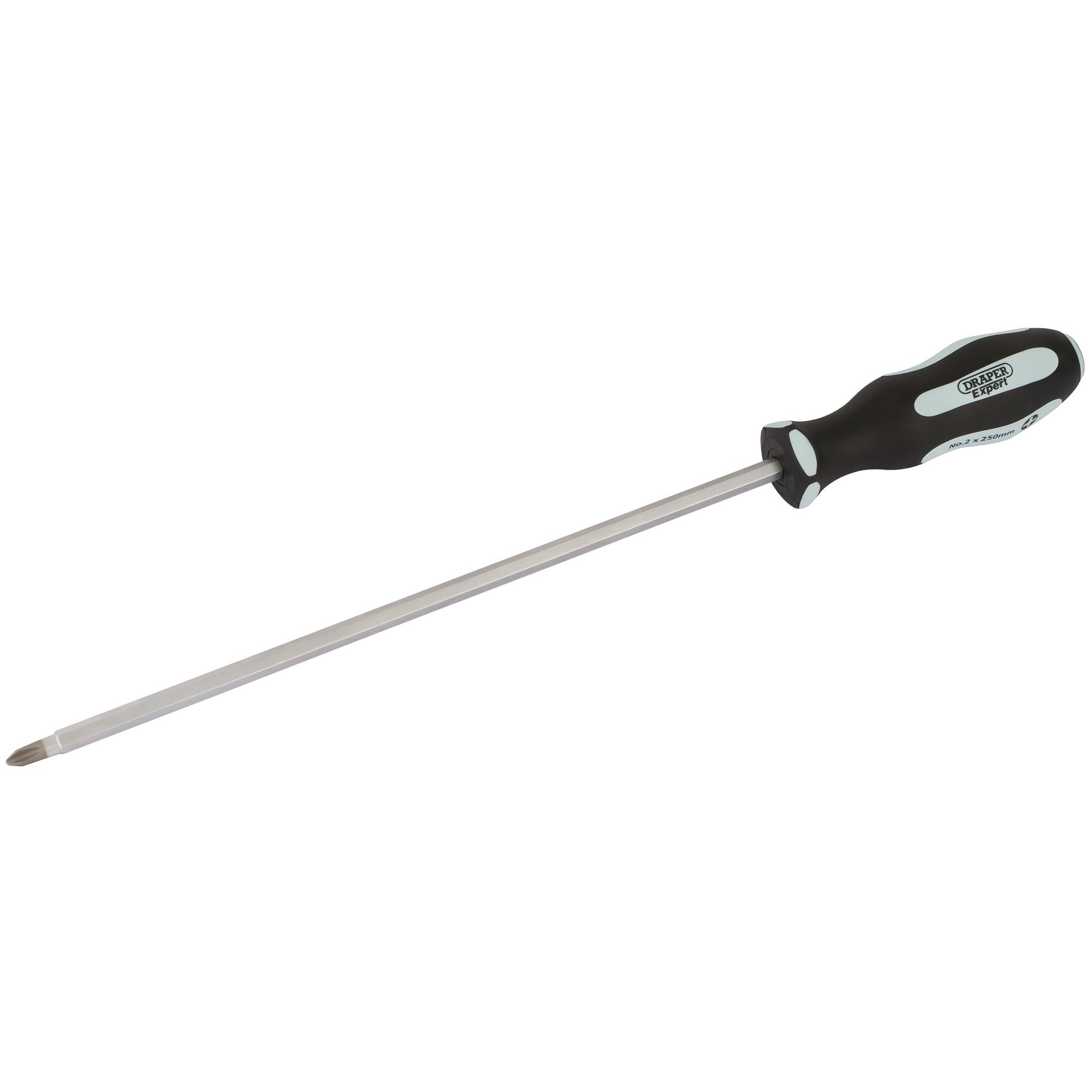 Draper 63595 996CS/PT 'Pound Thru' Cross Slot No.2 x 250mm Long Soft Grip Screwdriver