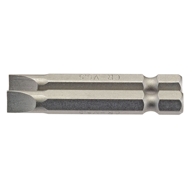 Draper 64103 50PS/2/B 6.5mm 1/4" Hex. Plain Slot Insert Bit 50mm Long x 2