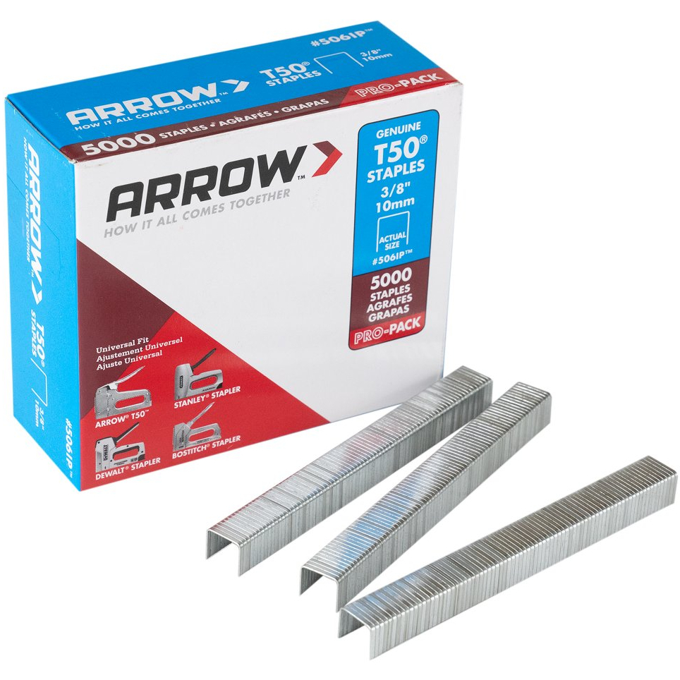 Arrow A506IP-6Staples Bulk 10mm 3/8" (5,000) T50