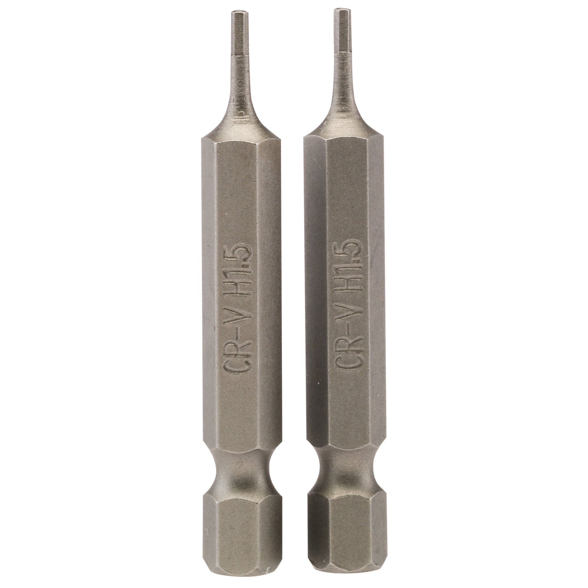 Draper 64243 50HX/2/B 1.5mm 1/4" Hex. Hexagonal Insert Bit 50mm Long x 2