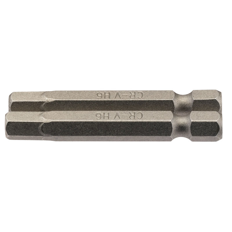 Draper 64259 50HX/2/B 6mm 1/4" Hex. Hexagonal Insert Bit 50mm Long x 2