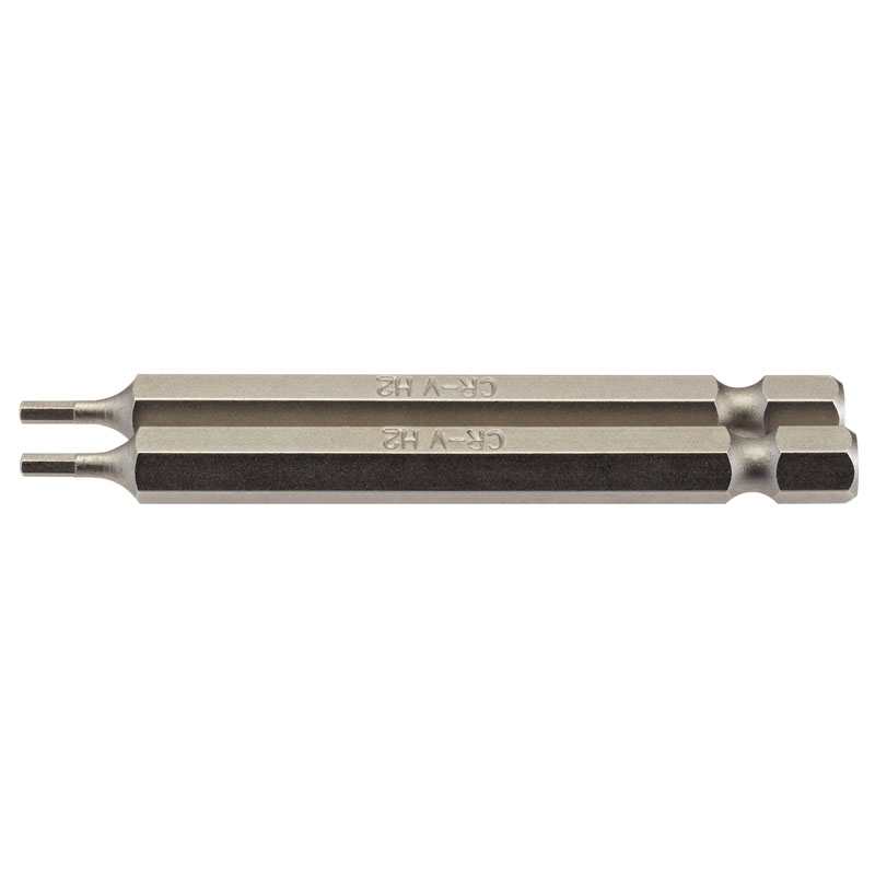 Draper 64318 75HX/2/B 2mm 1/4" Hex. Hexagonal Insert Bit 75mm Long x 2