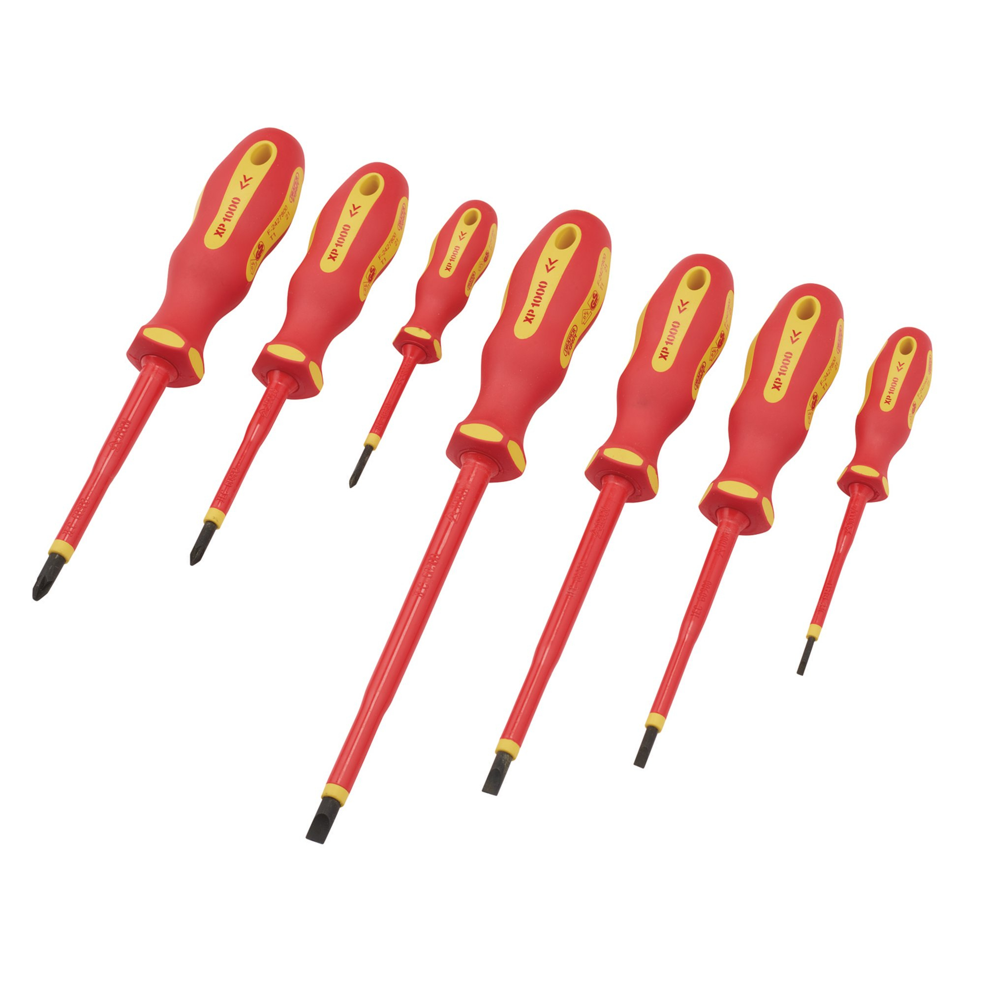 Draper 64694 965/7 Expert Ergo Plus&#174; 7 Piece VDE Screwdriver Set