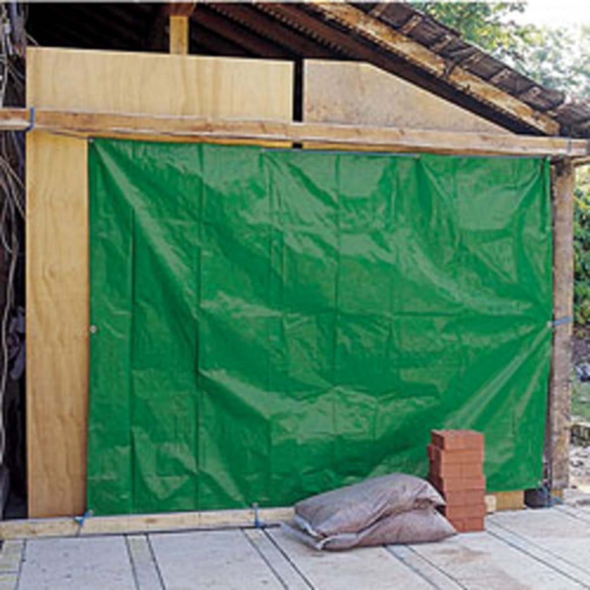 Clarke 6471272 Green Tarpaulin 8' X 10' 