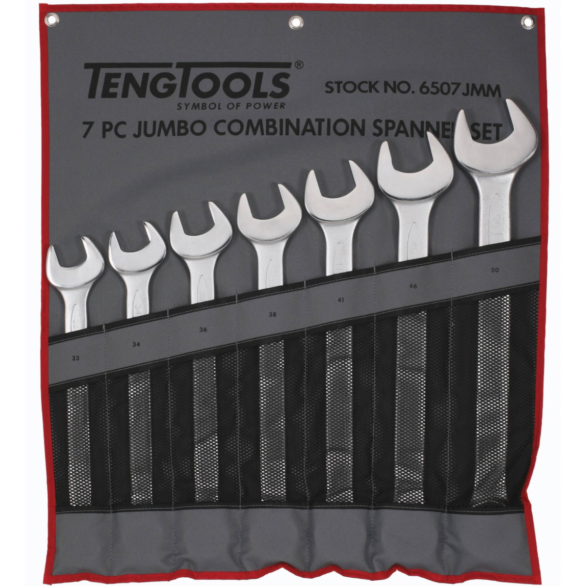 Teng Tools 6507JMM 7 Piece Metric Combination Spanner Set