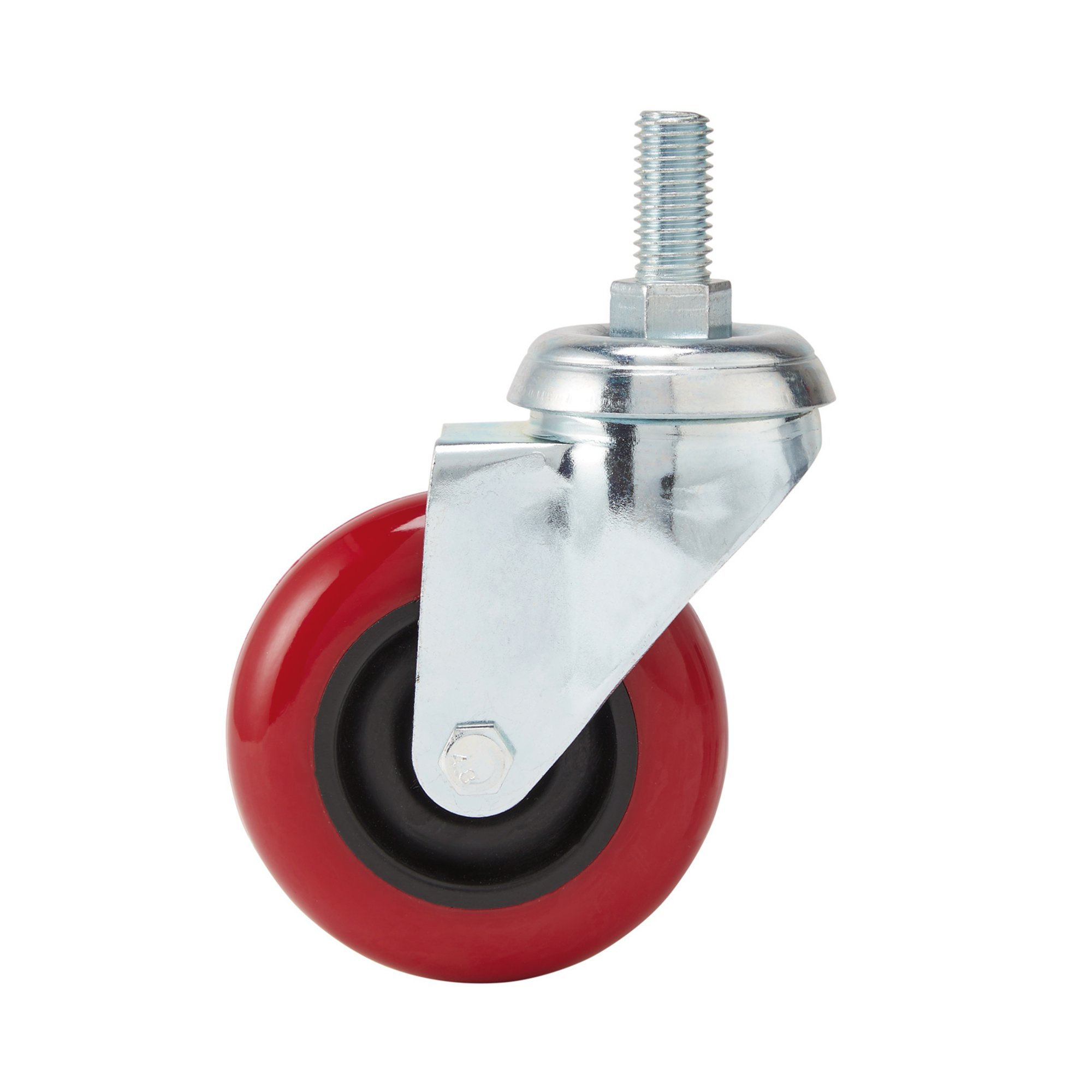 Draper 65515 60575B 75mm Dia. Swivel Bolt Fixing Polyurethane Wheel   S.W.L 70kg