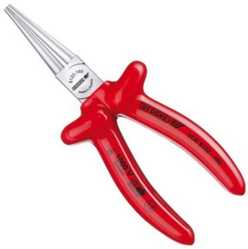 Gedore 6717110 VDE Round Nose Pliers with Dipped Insulation VDE 8122-160