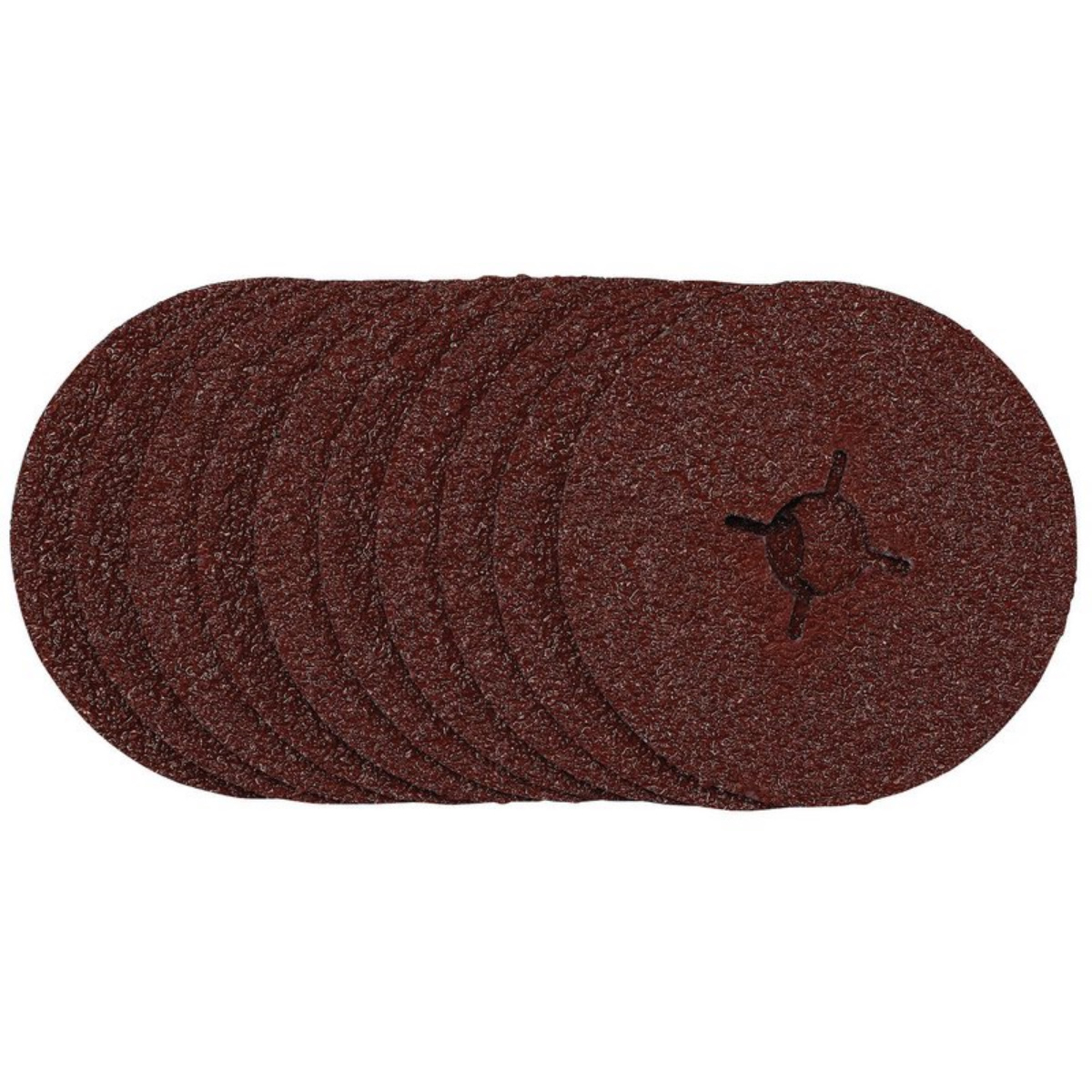 Draper 68376 SDFD115 Fibre Sanding Discs 115mm 24 Grit (Pack of 10)