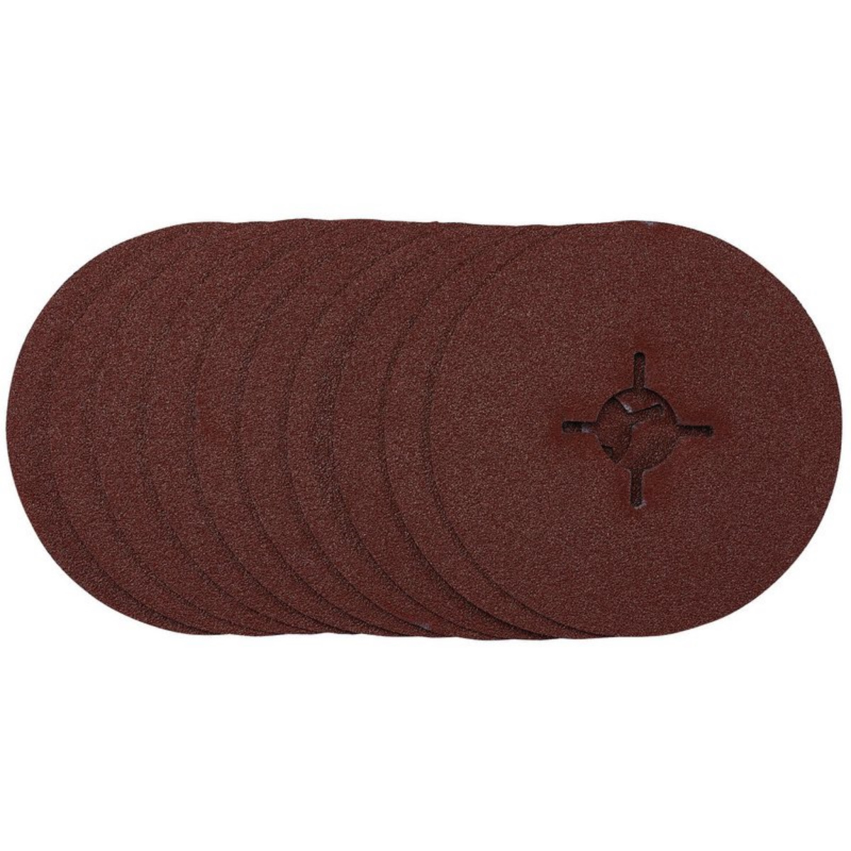 Draper 68493 SDFD115 Fibre Sanding Discs 115mm 60 Grit (Pack of 10)