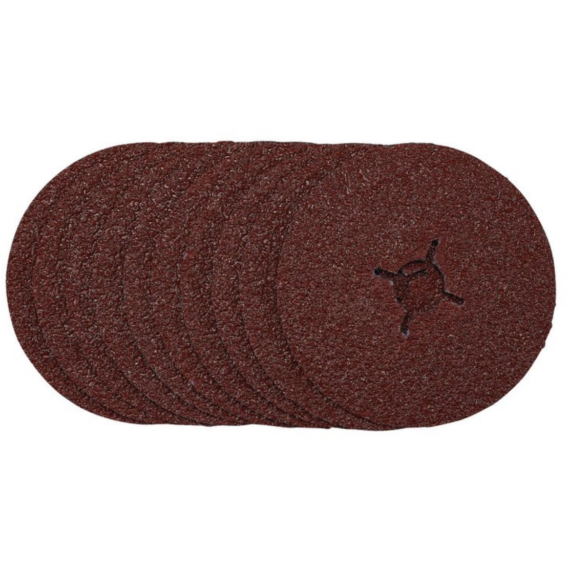 Draper 68618 SDFD125 Fibre Sanding Discs 125mm 24 Grit (Pack of 10)