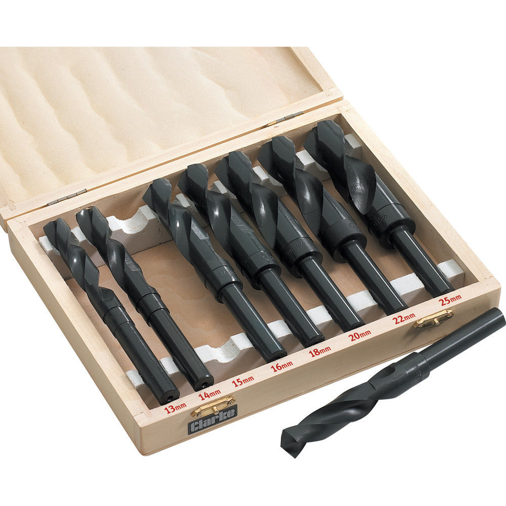 Clarke 1801519 CHT519 8 piece Blacksmiths Drill Bit Set (13-25mm)