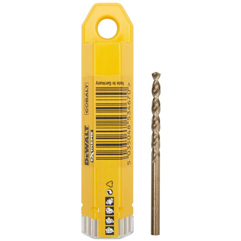DeWalt DT4924-QZ Pack10 x 4mm HSS E Cobalt Metal Drill Bits