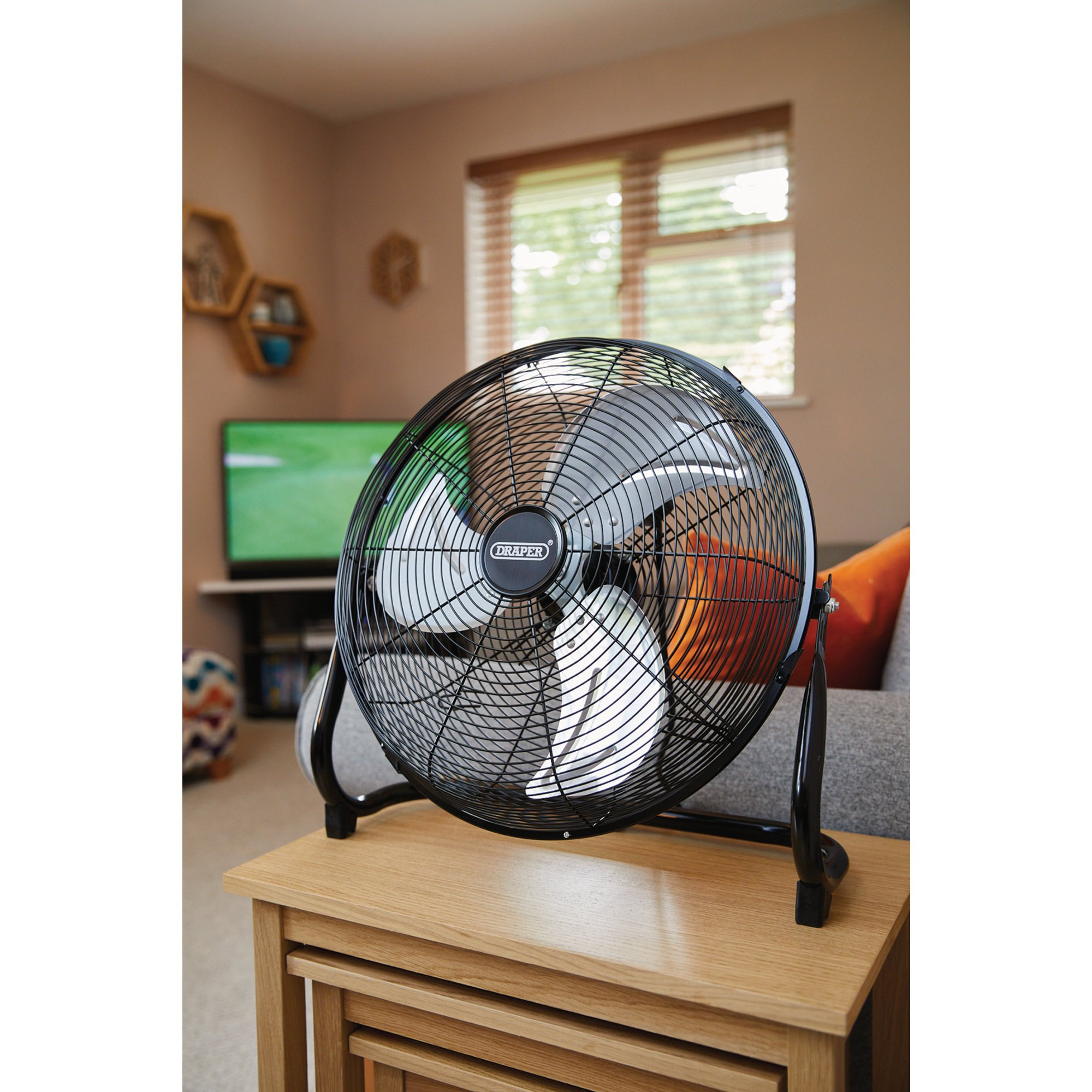 Draper 70432 HV16FF 230V 100W 16"/400mm Floor Fan