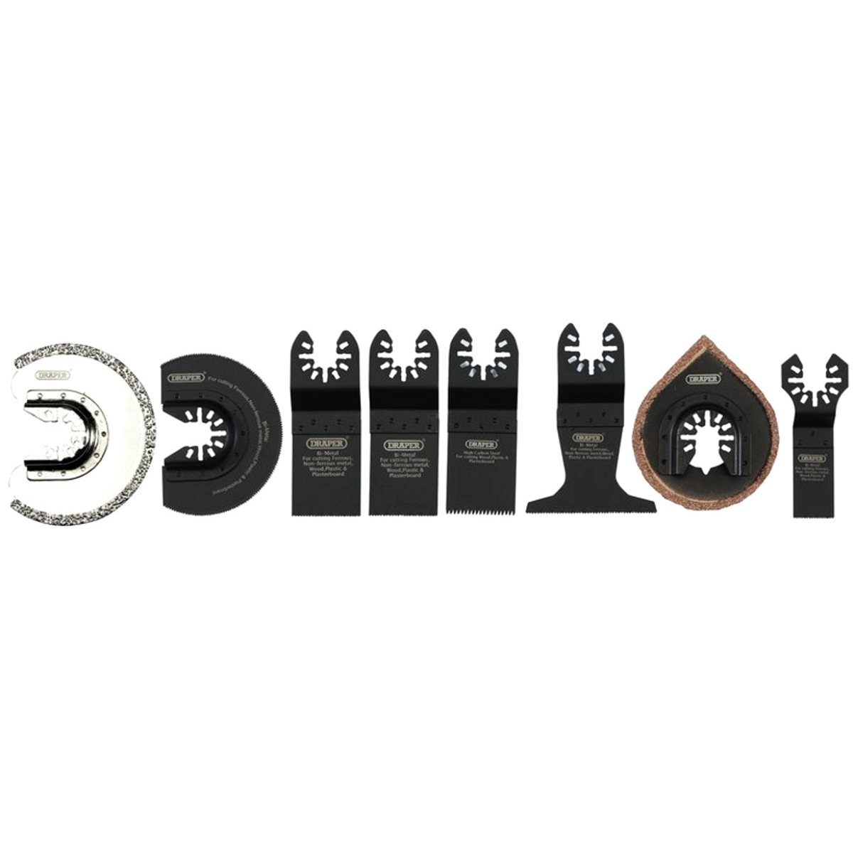 Draper 70480 APT517 Oscillating Multi-Tool Accessory Kit (8 Piece)