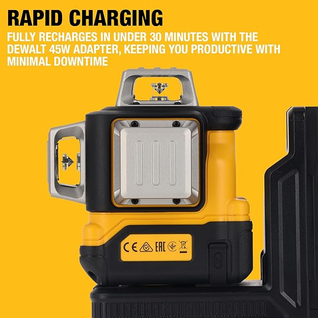 DeWalt DCLE14361GB-XJ Multi Line USB-C 3 x 360° Green Beam Laser Level 