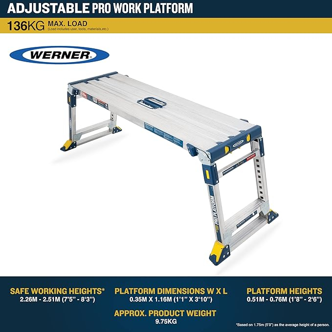 Werner 79023 Adjustable PRO Work Platform 