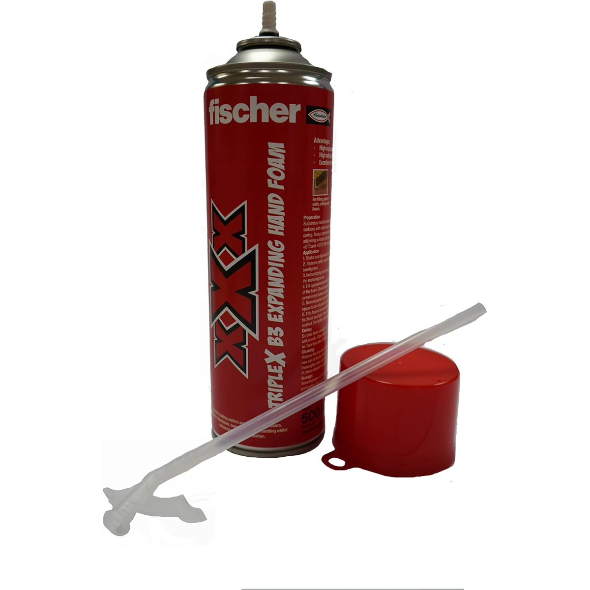 Fischer 567427 Triple X Hand Expanding Foam Yellow 