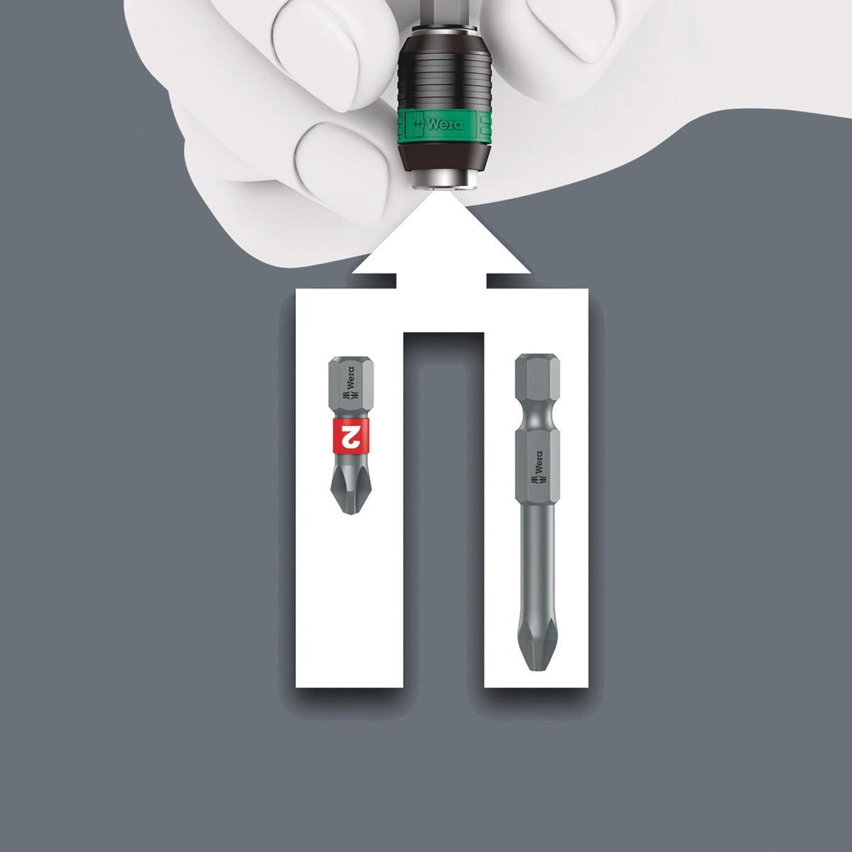 Wera 05023471001 Kraftform Kompakt 400 RA Set 1, 17 pieces