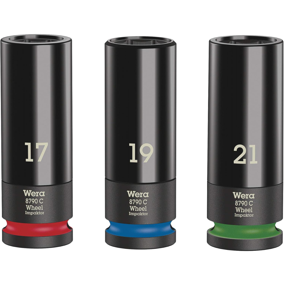 Wera 05004595001 Wheel Impaktor C Set 1 Socket set, 1/2" drive, 3 pieces