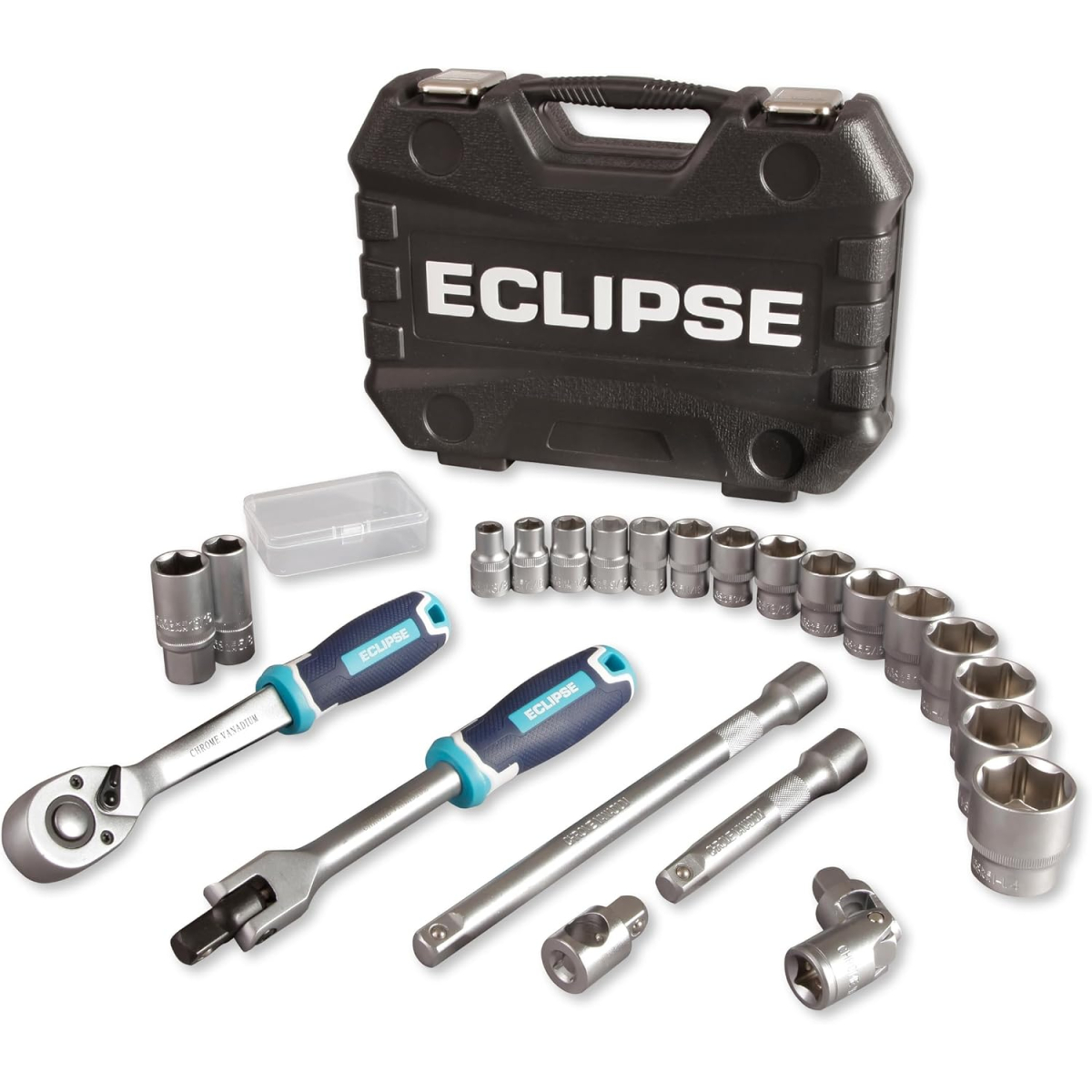 Eclipse ESS24PS Professional Tools ½'' Square Drive 24 Piece Socket Set (Imperial)