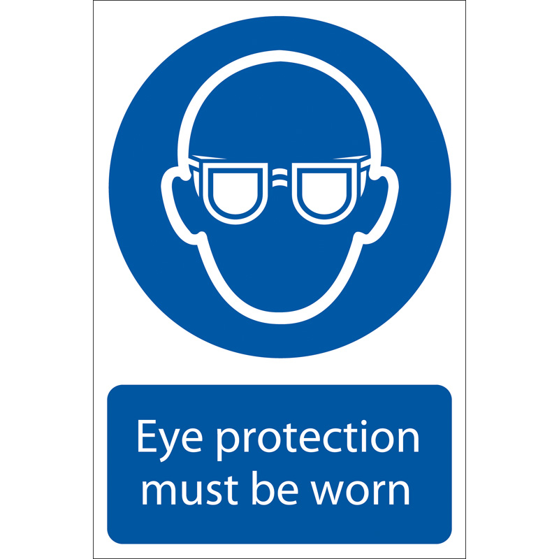 Draper 72080 SS03 'Eye Protection' Mandatory Sign
