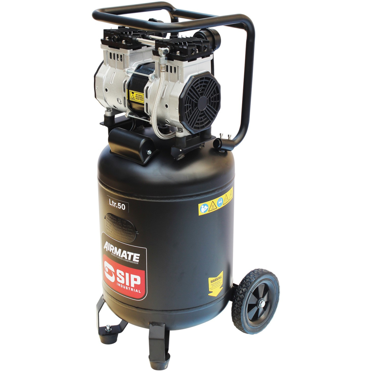 SIP 05483 DD 2hp 50ltr Low Noise Vertical Compressor