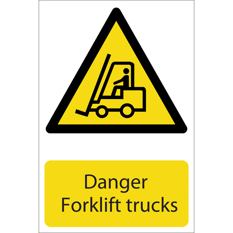 Draper 72360 SS24 'Danger Forklift Trucks' Hazard Sign