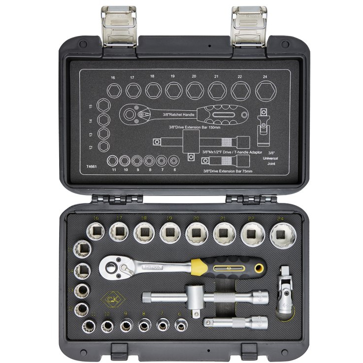 CK T4661 3/8" Drive Socket Set 23pce