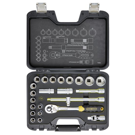 CK T4662 Socket Set 1/2in Drive Metric 24Pce