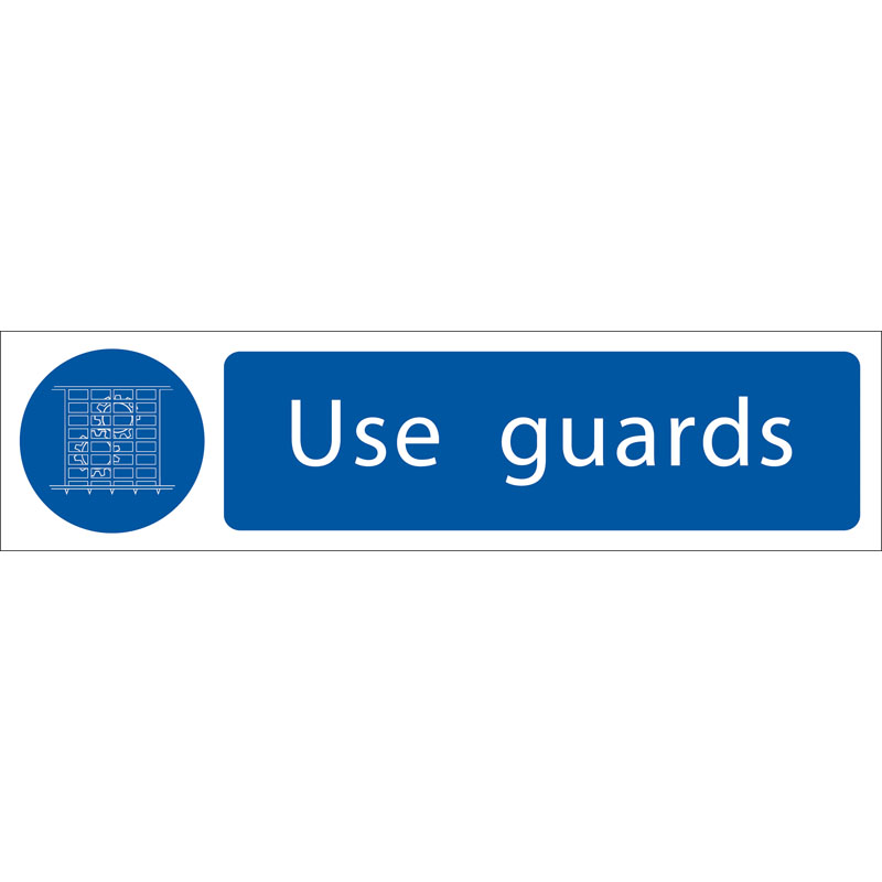 Draper 73102 SS60 'Use Guards' Mandatory Sign