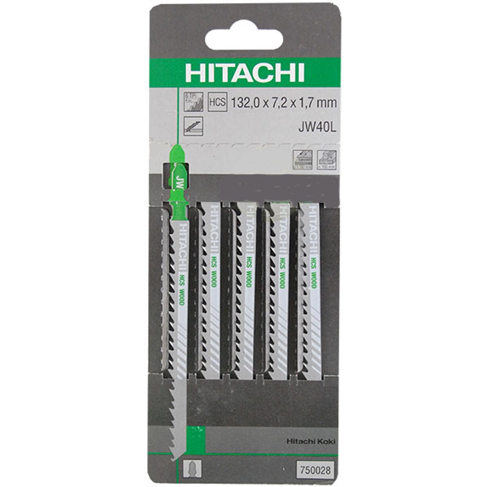 HIKOKI 750028 JW40L Jigsaw Blades Pack x 5 For Wood Cutting