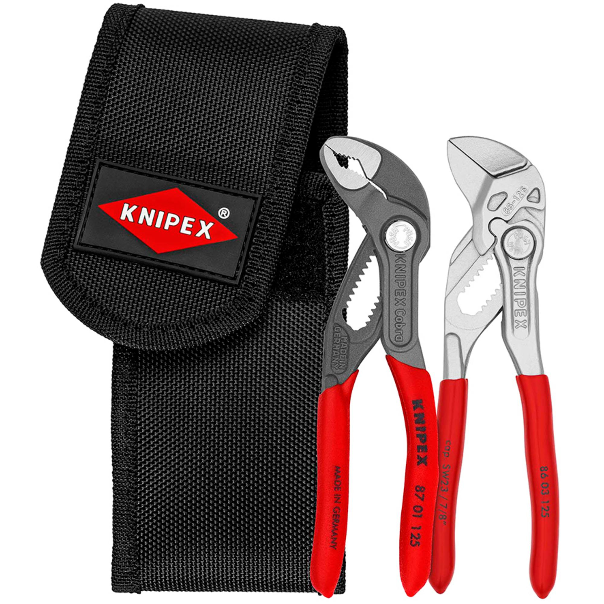 Knipex 00 20 72 V04 00 20 72 V04 Mini Pliers Set In Belt Tool Pouch, 2 Parts 75752