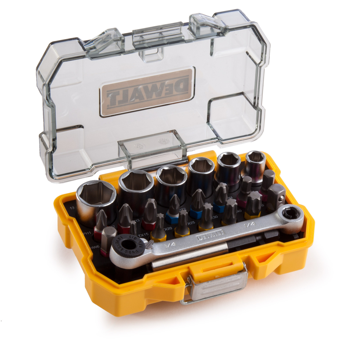 Dewalt DT71516-QZ Socket and Screwdriving Set 1/4in Drive 24 Pieces
