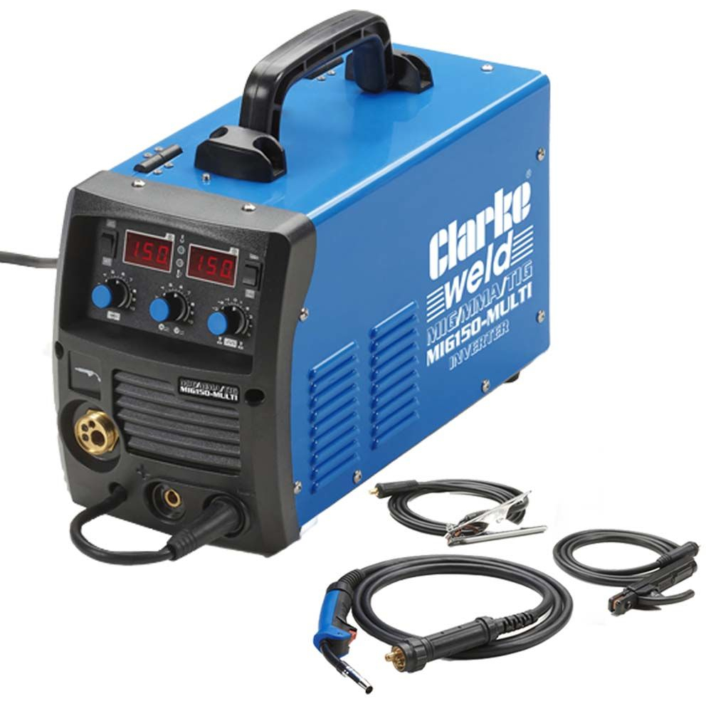 Clarke 6015603 MIG150 140 Amp Multi MIG/TIG/MMA Inverter Welder