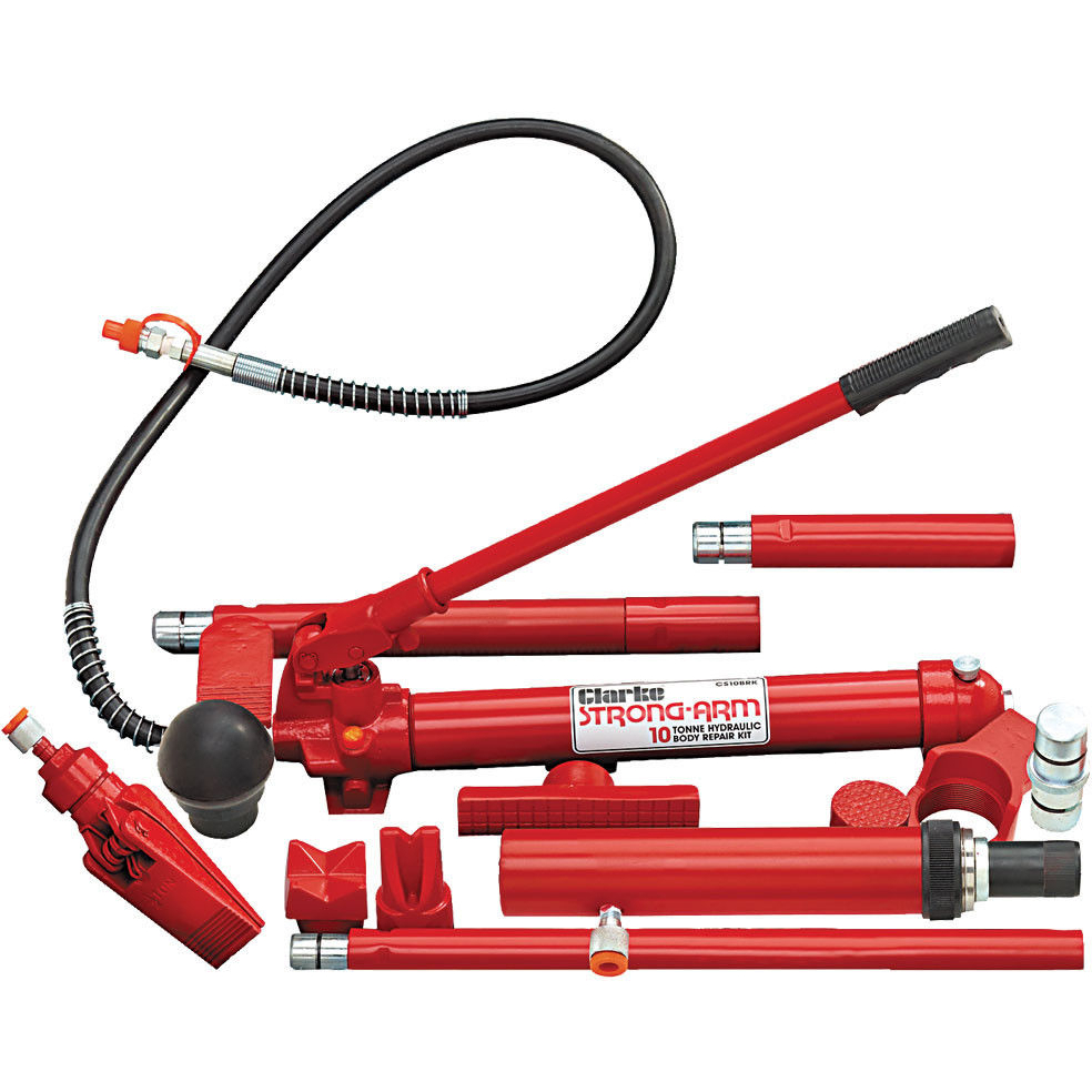 Clarke 7617010 CS10SBRK 10 Tonne Body Repair Kit with Fast Action Pump
