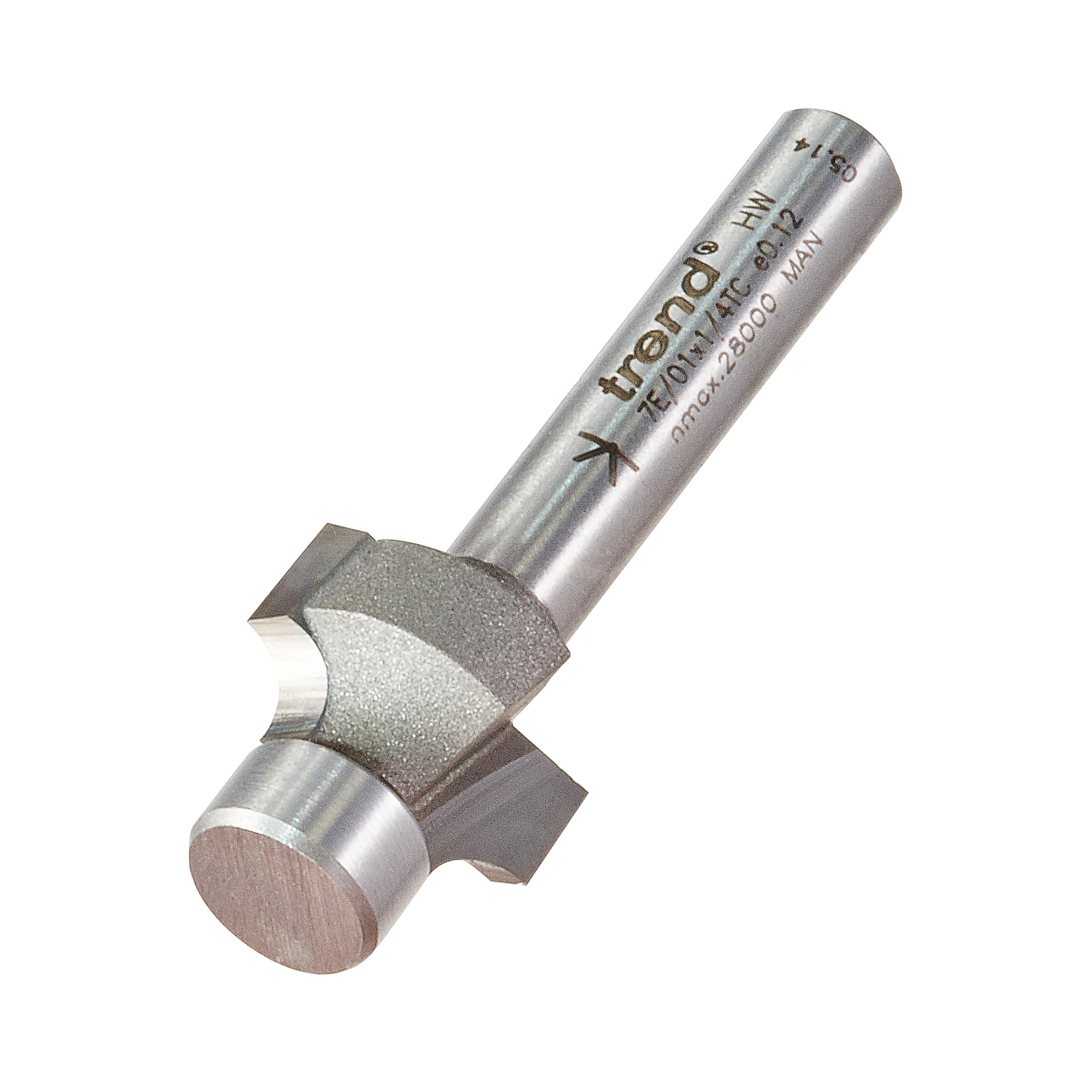 Trend 7E/01X1/4TC Pin guided round over cutter