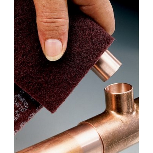 3M 7447 Scotchbrite Hand Pad Maroon (Pack of 20) 158x224mm