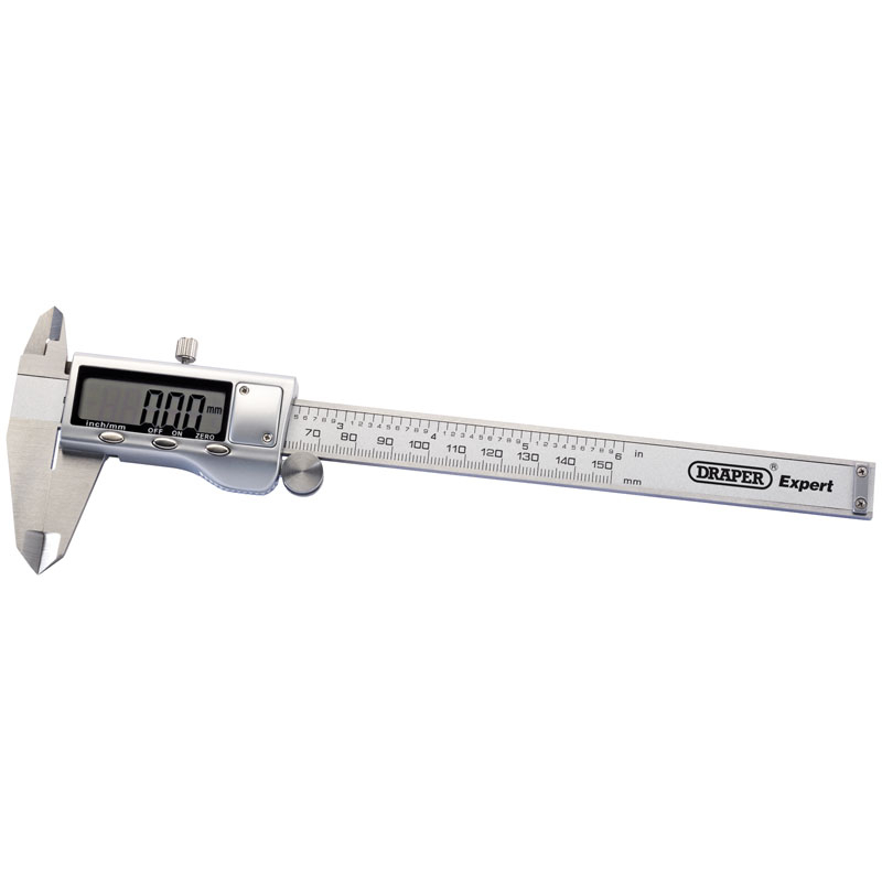 Draper 80859 PDVC150M/B Dual Reading Digital Vernier Caliper (150mm)