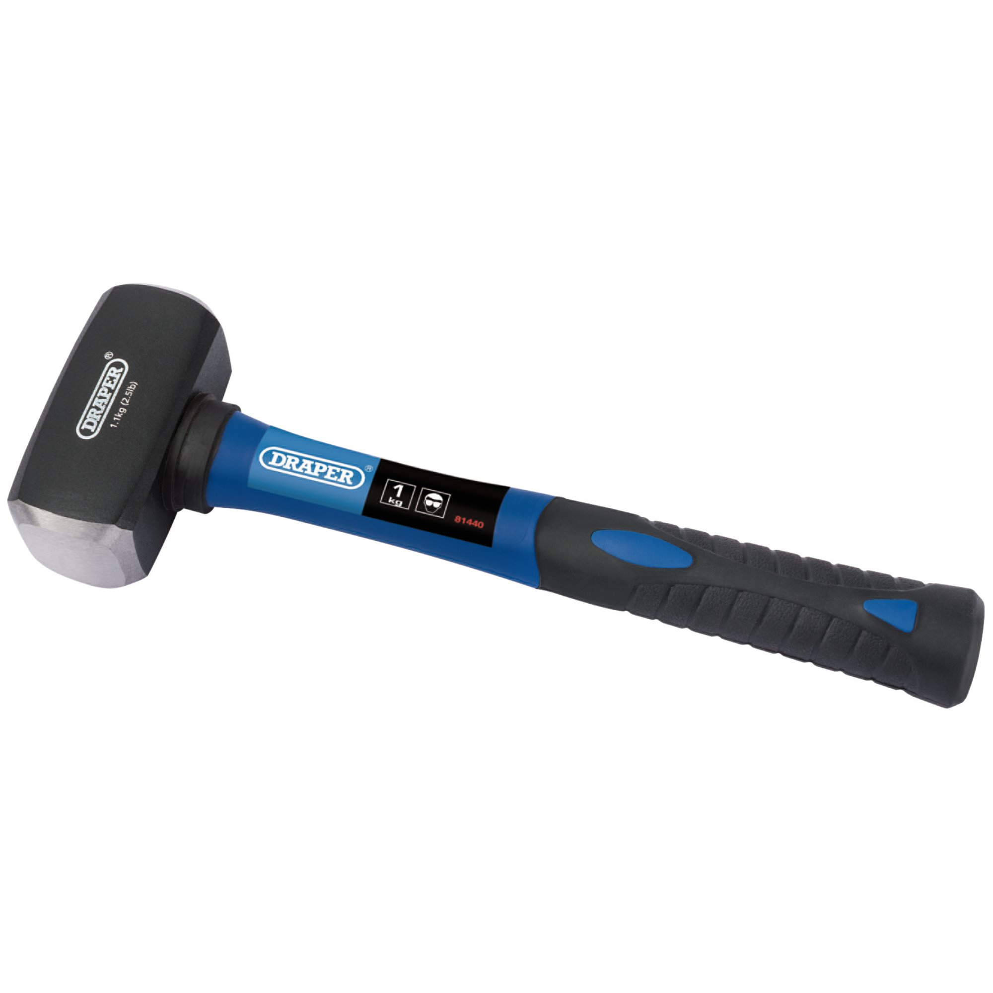 Draper 81440 FG3/B Fibreglass Shaft Club Hammer (1kg   2.2lb)
