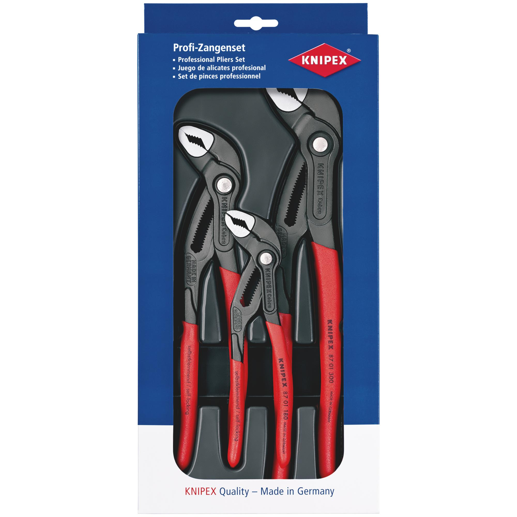 Knipex 00 20 09 V02 00 20 09 V02 Cobra&#174; Set, 3 Parts 81572