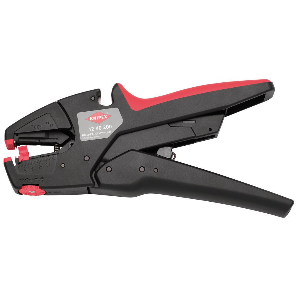 KNIPEX 81580 12 40 200 Self-Adjusting Insulation Stripper, 200mm