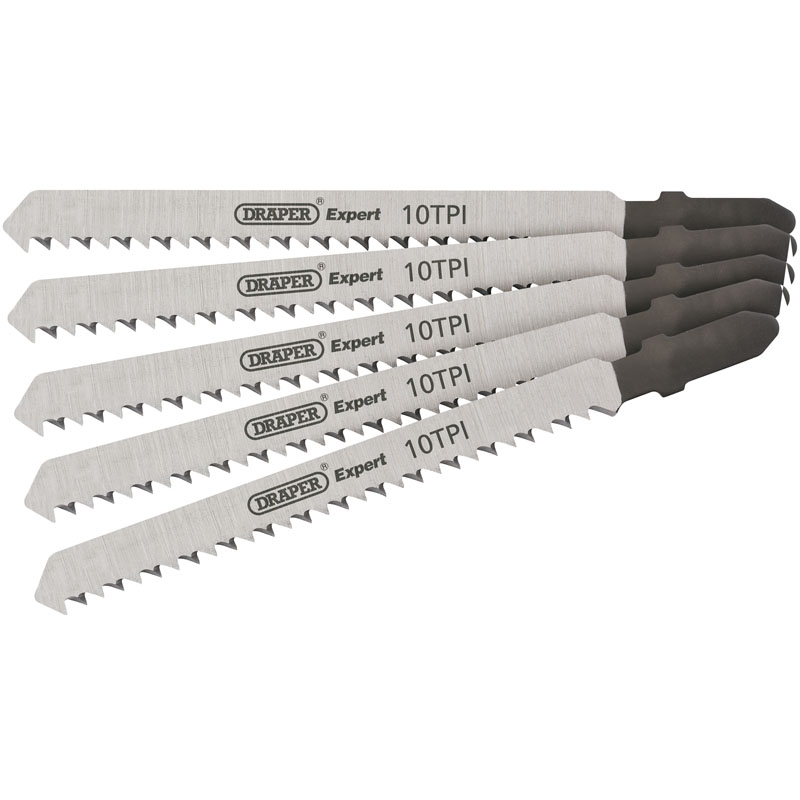 Draper 81716 DT101B Expert 5 Piece DT101B 100mm Jigsaw Blade Set